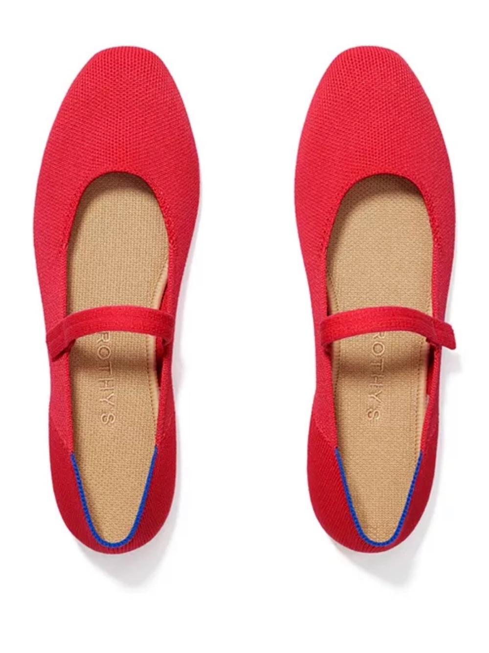 Rothy's Red Mary Jane Flats - Women's Slip-On size 7